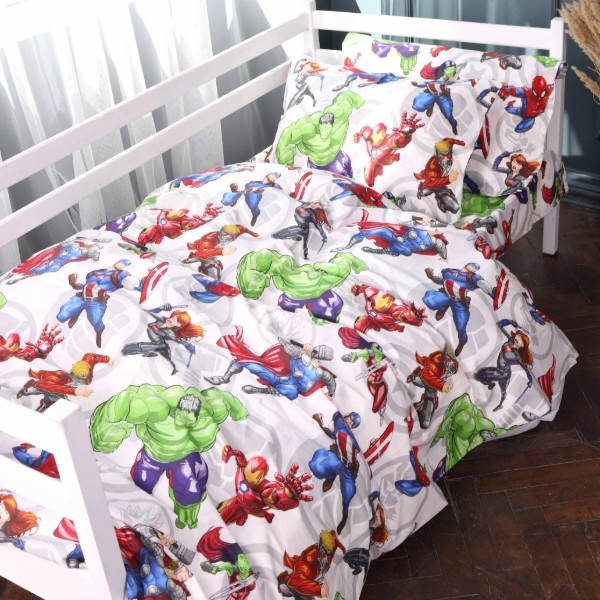 Фото - Комплект постельного белья MirSon Бязь Kids Time 17-0823 Hero Force 220х240 (2200011554006)